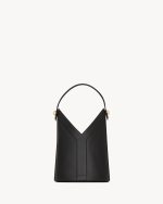 YSL Y top-handle bucket in leather - Image 4